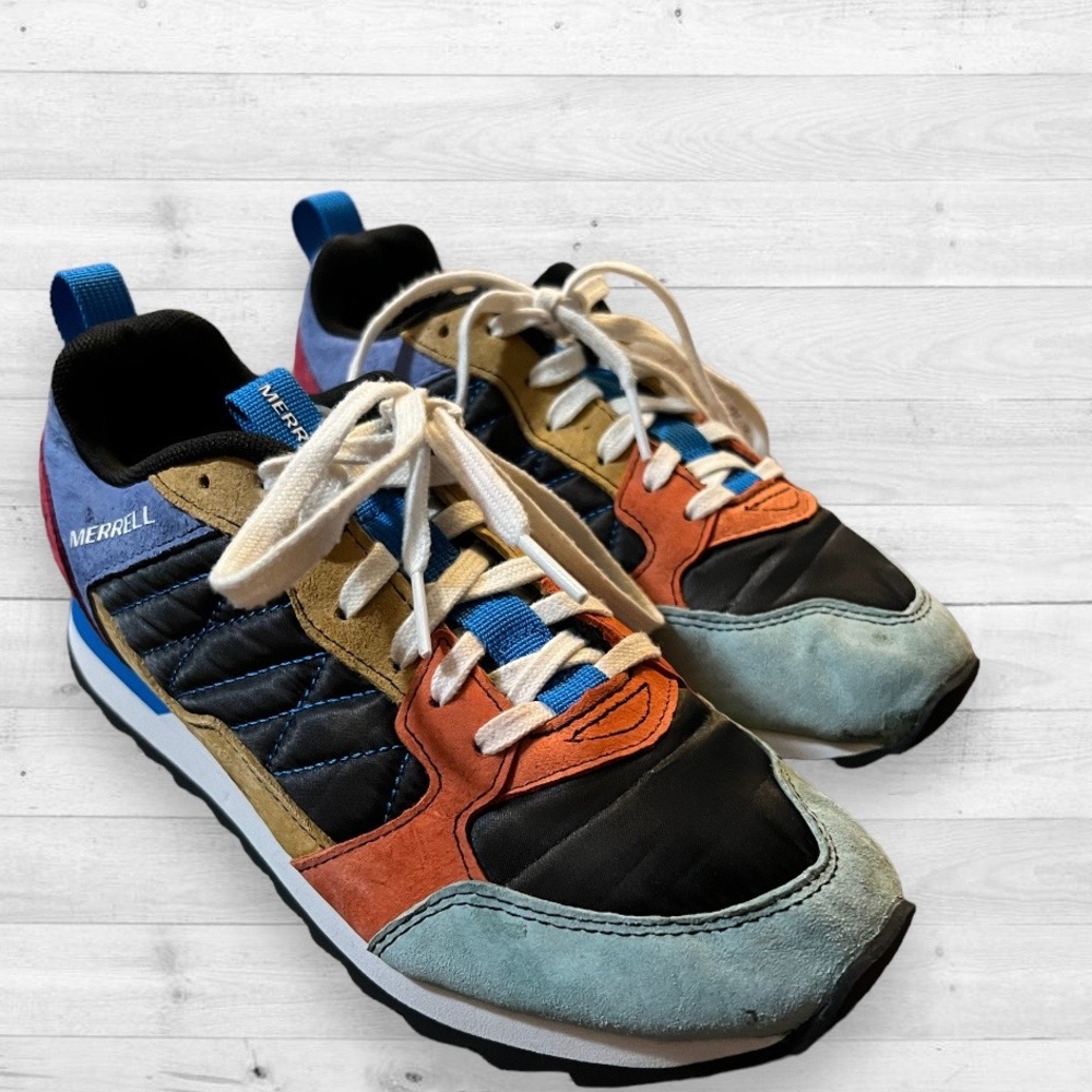 Merrell Alpine Hiking Casual Sneakers Red Blue